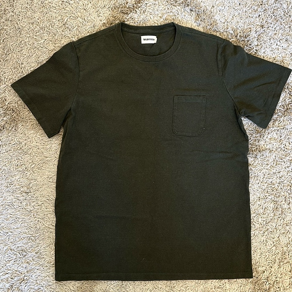 Taylor Stitch Heavy Bag T-Shirt Size 46/XXL (Forest Green)